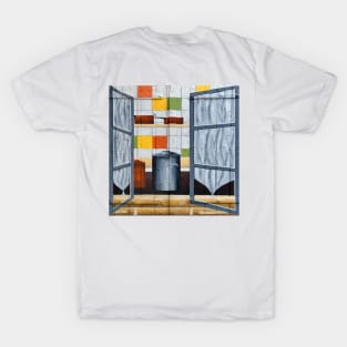 Through a French window. T-Shirt